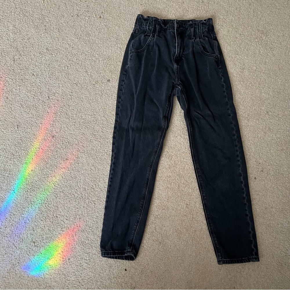 Paper Bag Mom Jeans